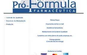 Imagem 1 da empresa PRÓ FÓRMULA FARMÁCIA DE MANIPULAÇÃO Laboratórios de Manipulação - Medicamentos e Cosméticos em São Paulo SP